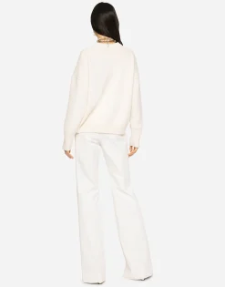 Flared drill pants