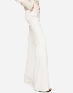 Flared drill pants