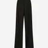 Flared wool jacquard pants with DG logo