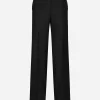 Flared wool pants
