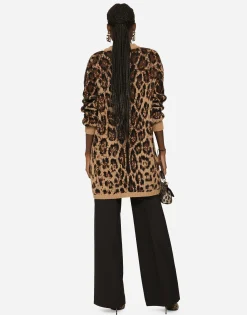 Flared wool pants with logo tag