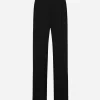 Flared woolen pants