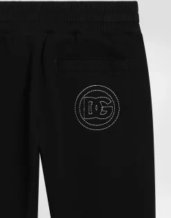 Fleece jogging pants with DG logo