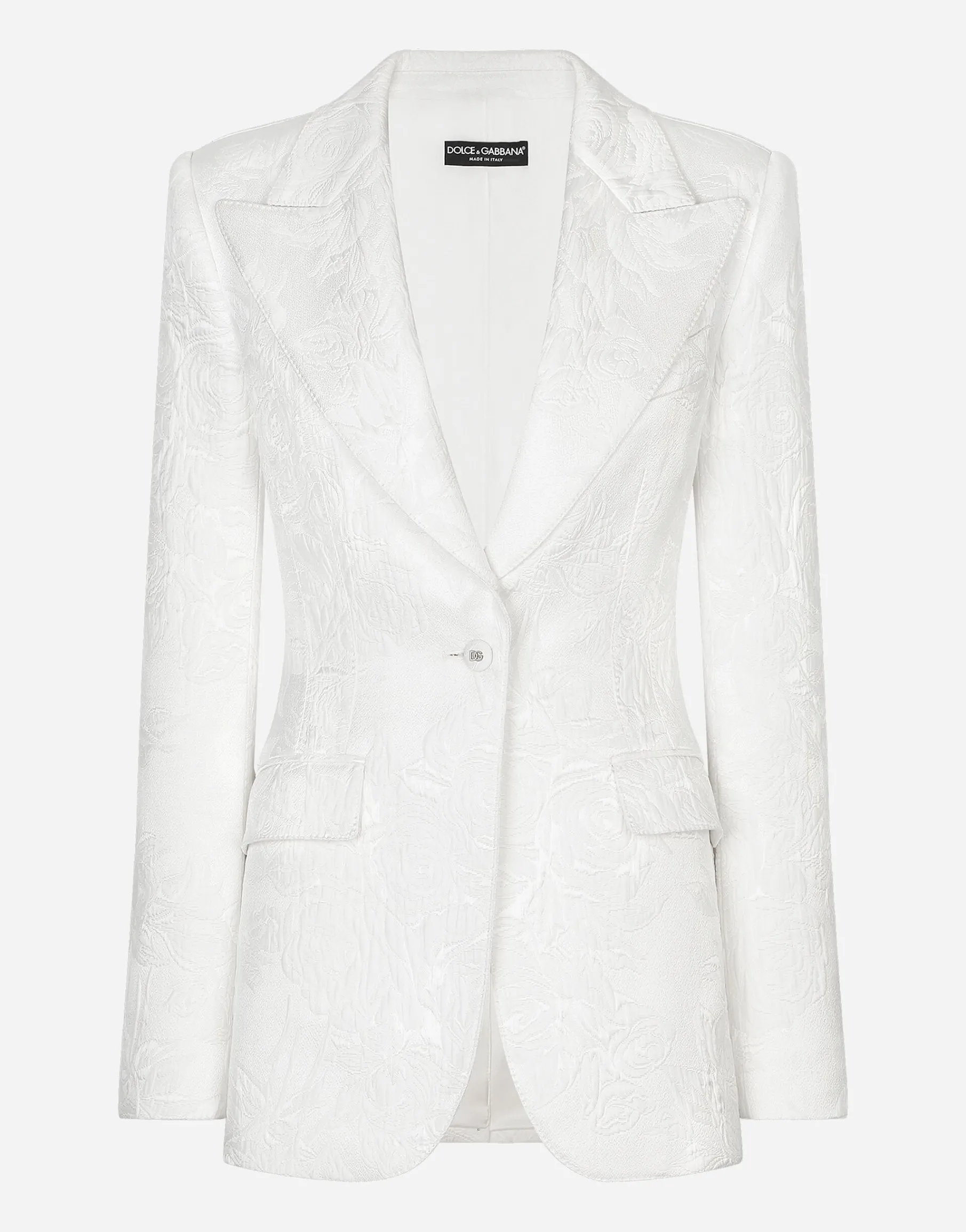 Floral brocade Turlington blazer
