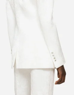 Floral brocade Turlington blazer