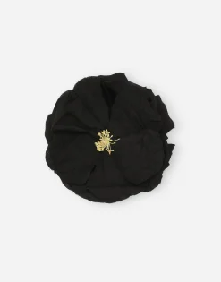 Floral cotton brooch