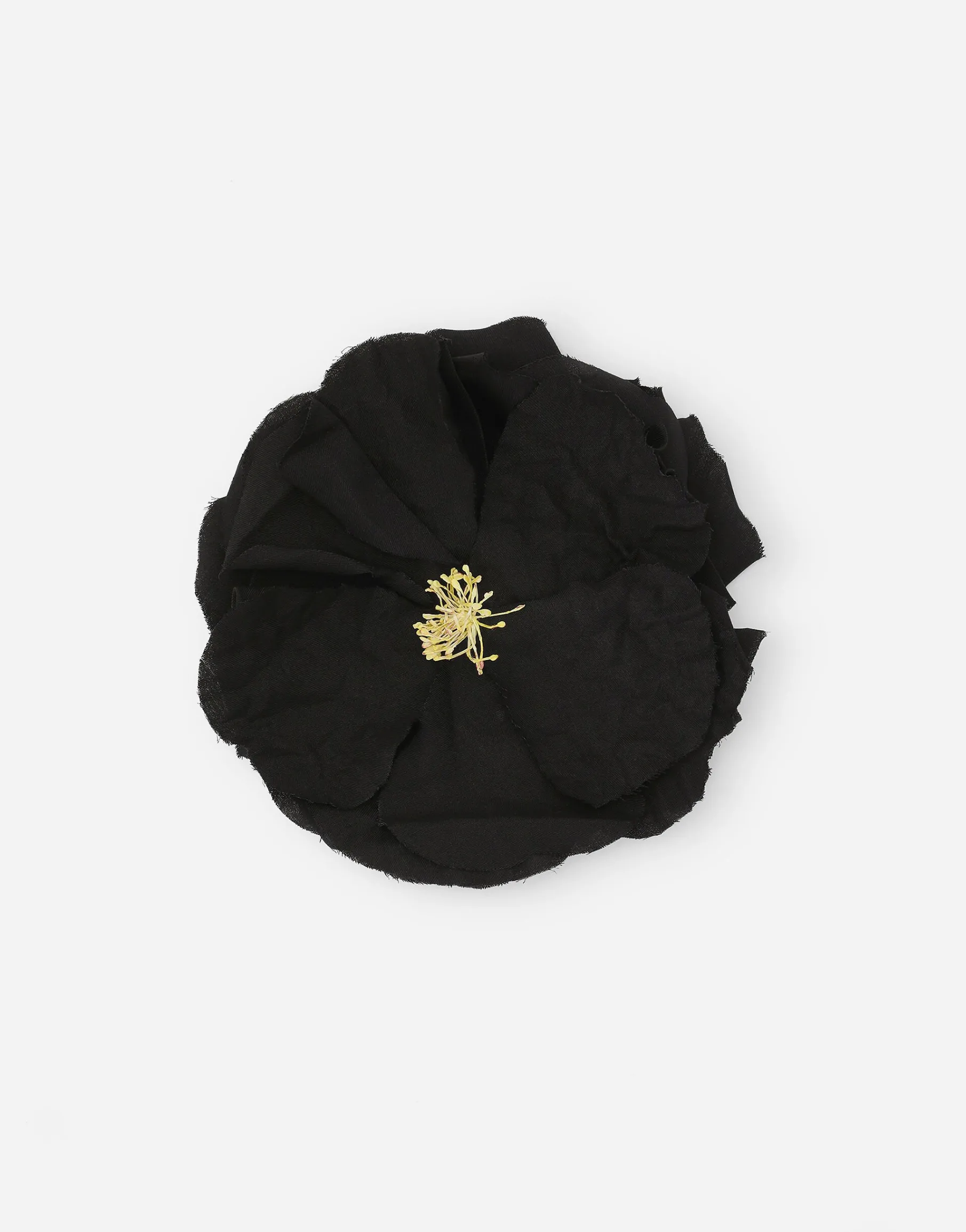 Floral cotton brooch