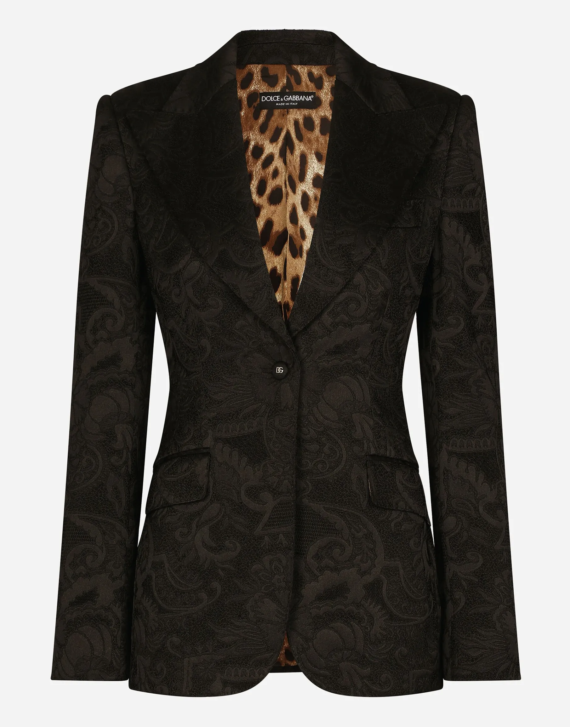 Floral jacquard Turlington blazer