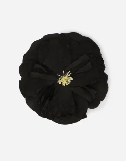 Floral poplin brooch