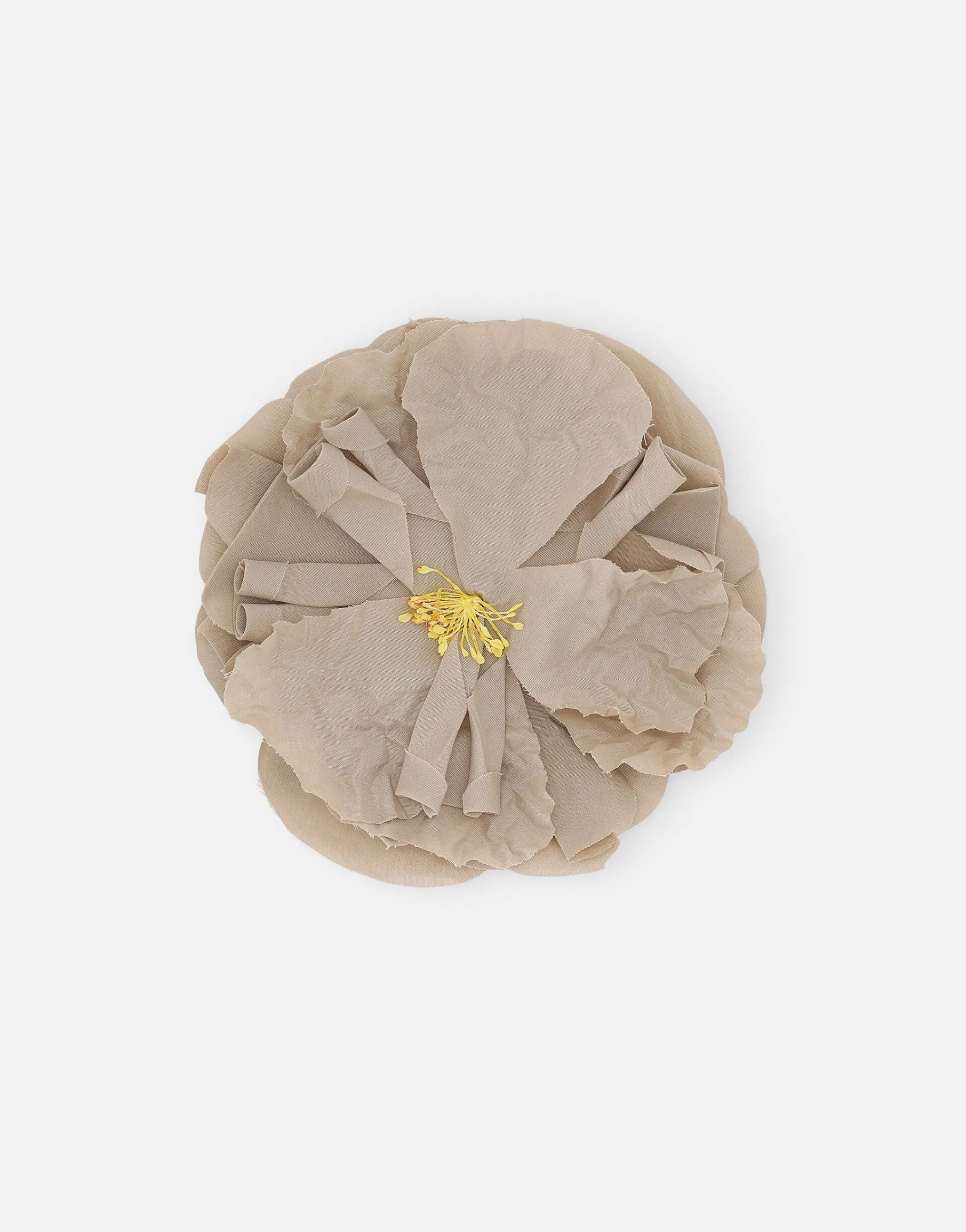 Floral poplin brooch