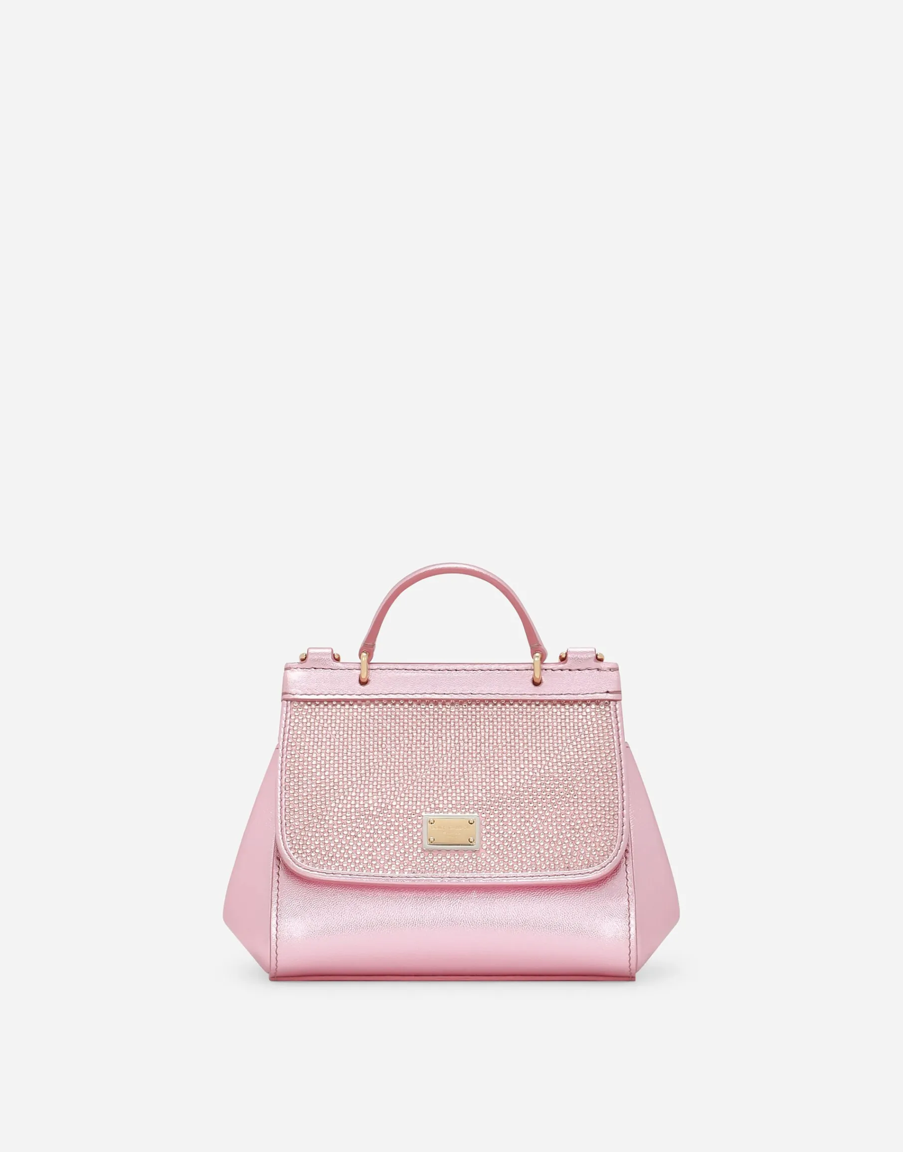 Foiled calfskin Sicily bag
