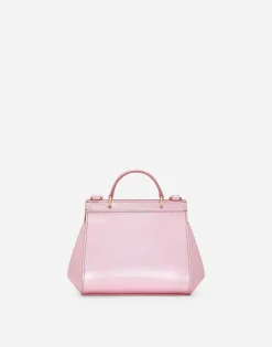 Foiled calfskin Sicily bag