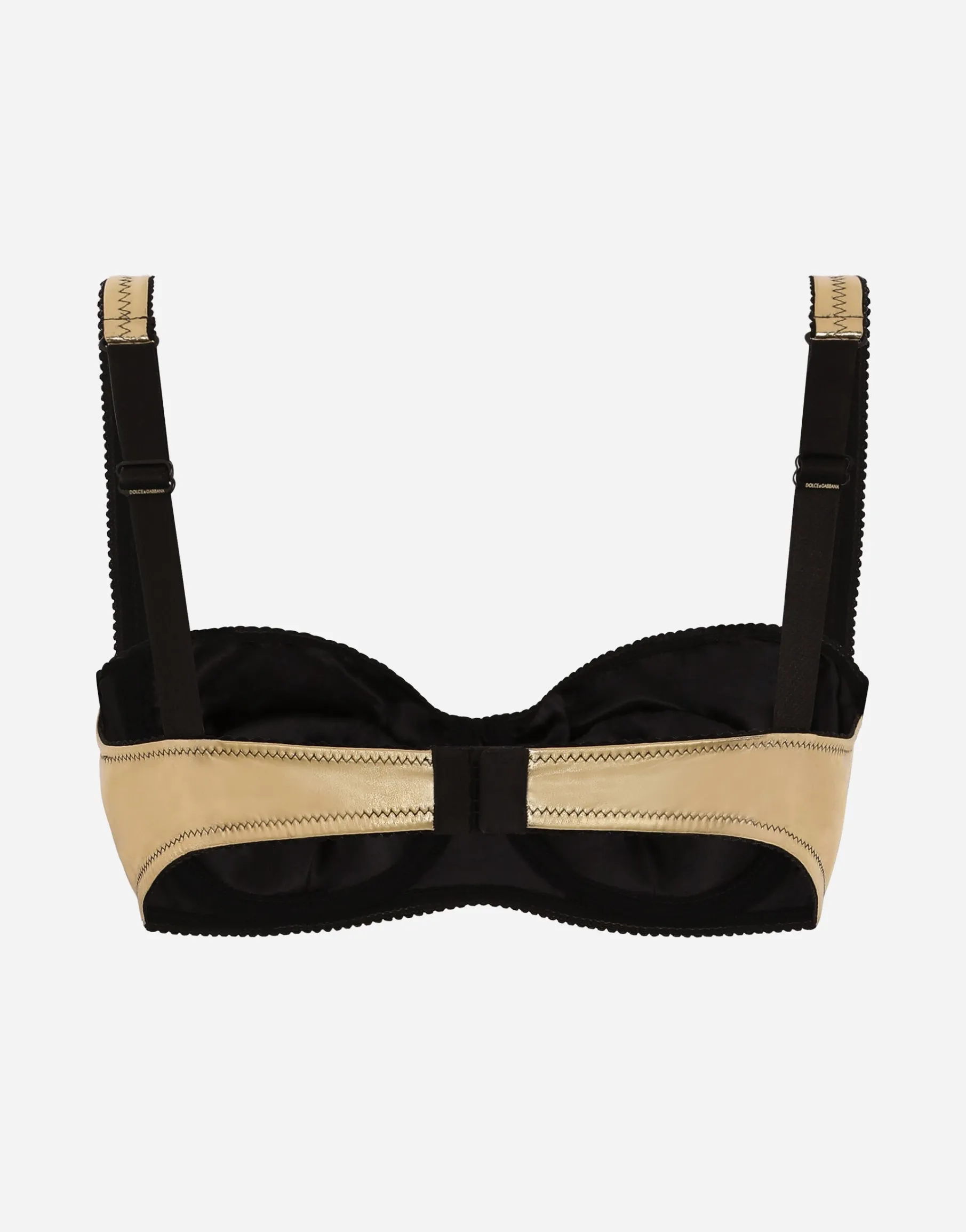 Foiled jersey balconette bra