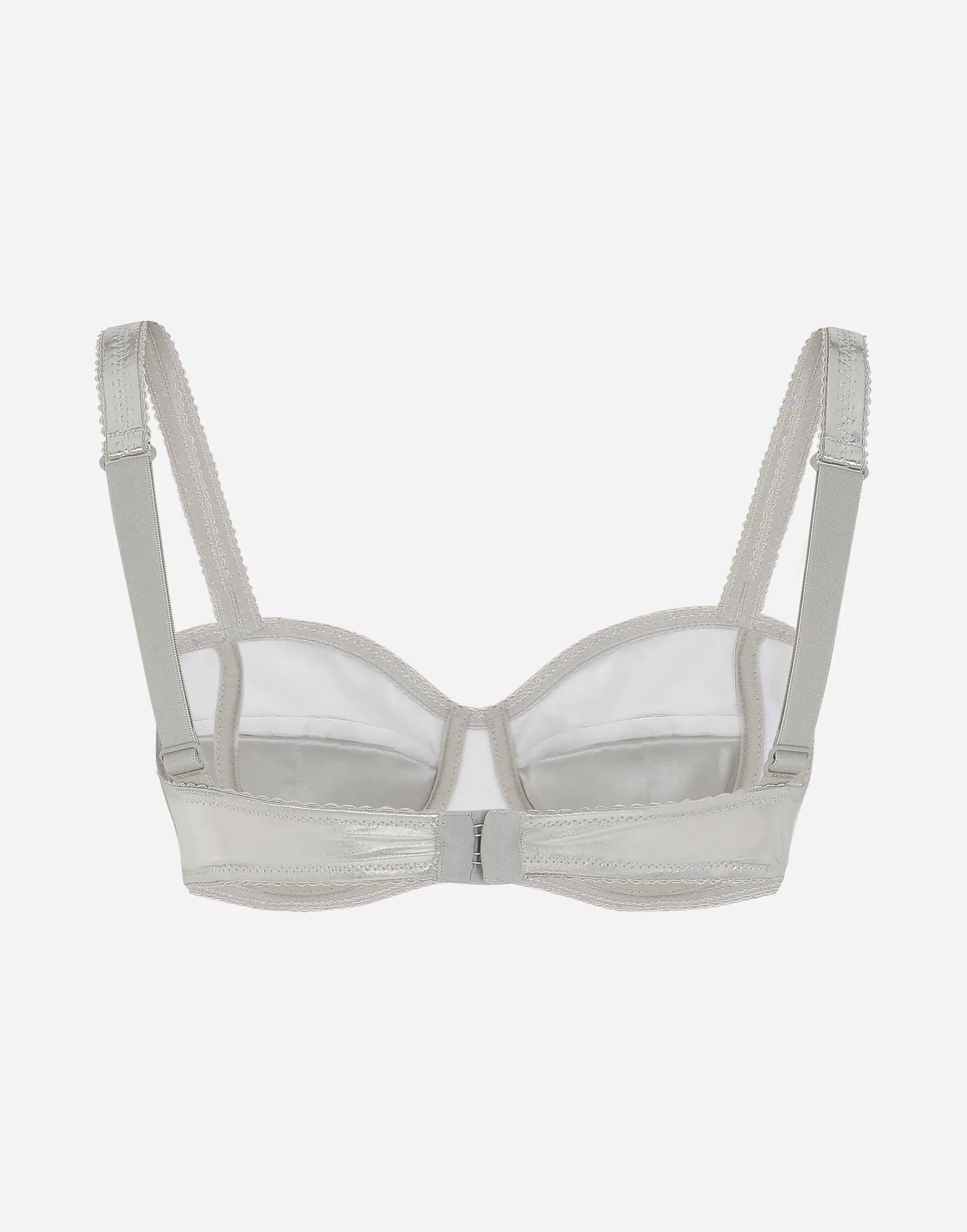 Foiled jersey balconette bra