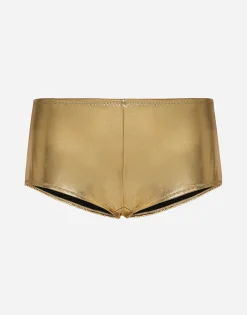 Foiled jersey low-rise panties