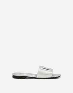 Foiled lambskin sliders