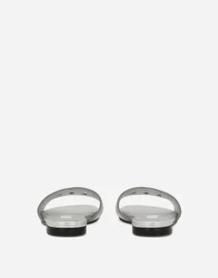 Foiled lambskin sliders