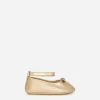 Foiled nappa leather ballet flats