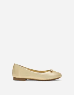 Foiled nappa leather ballet flats