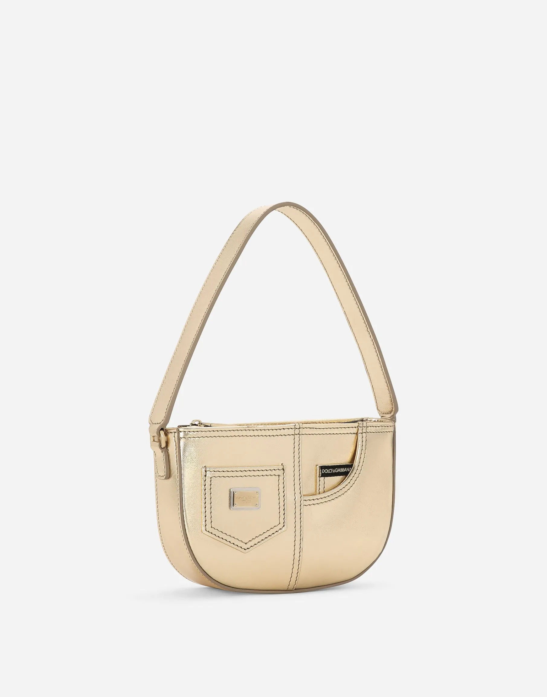 Foiled nappa leather DG Girlie handbag