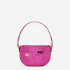 Foiled nappa leather shoulder bag