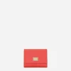 French flap wallet with tag