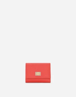 French flap wallet with tag