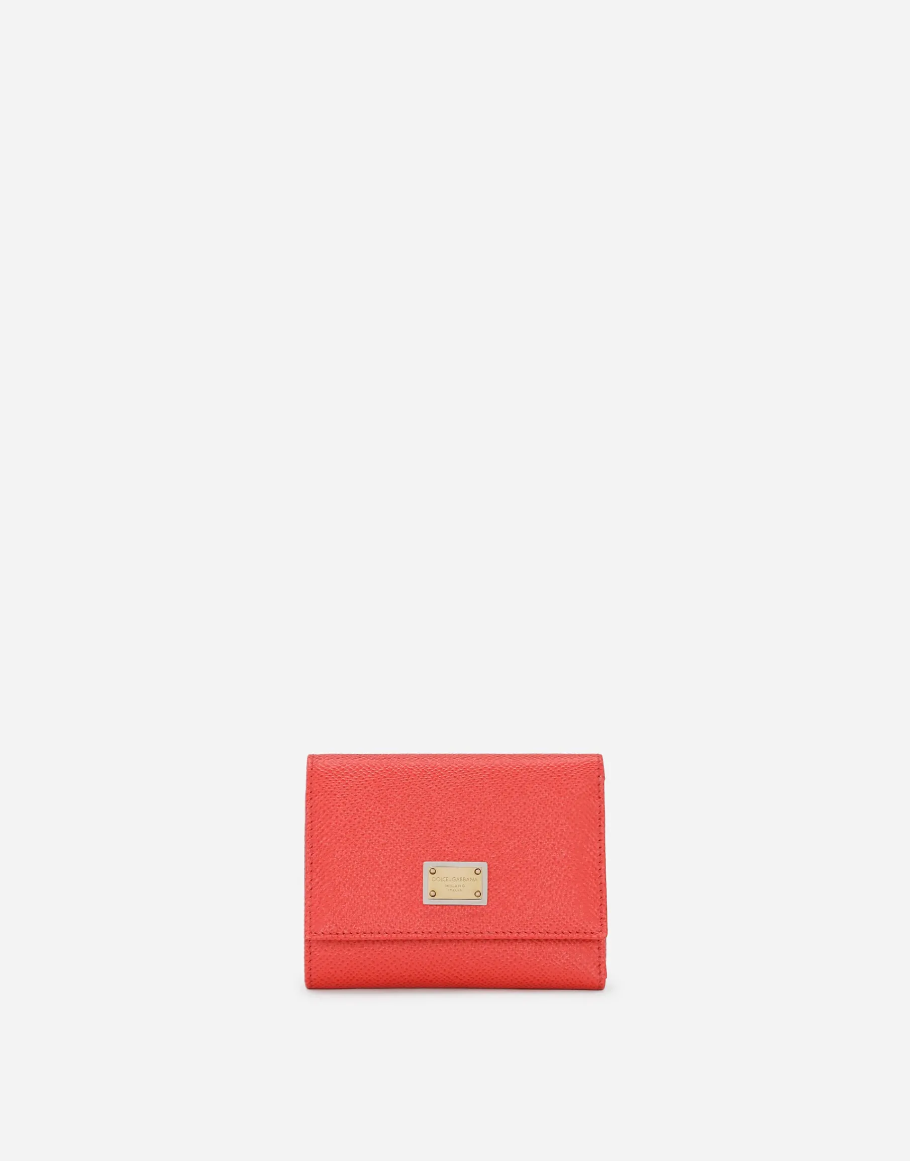 French flap wallet with tag