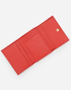 French flap wallet with tag