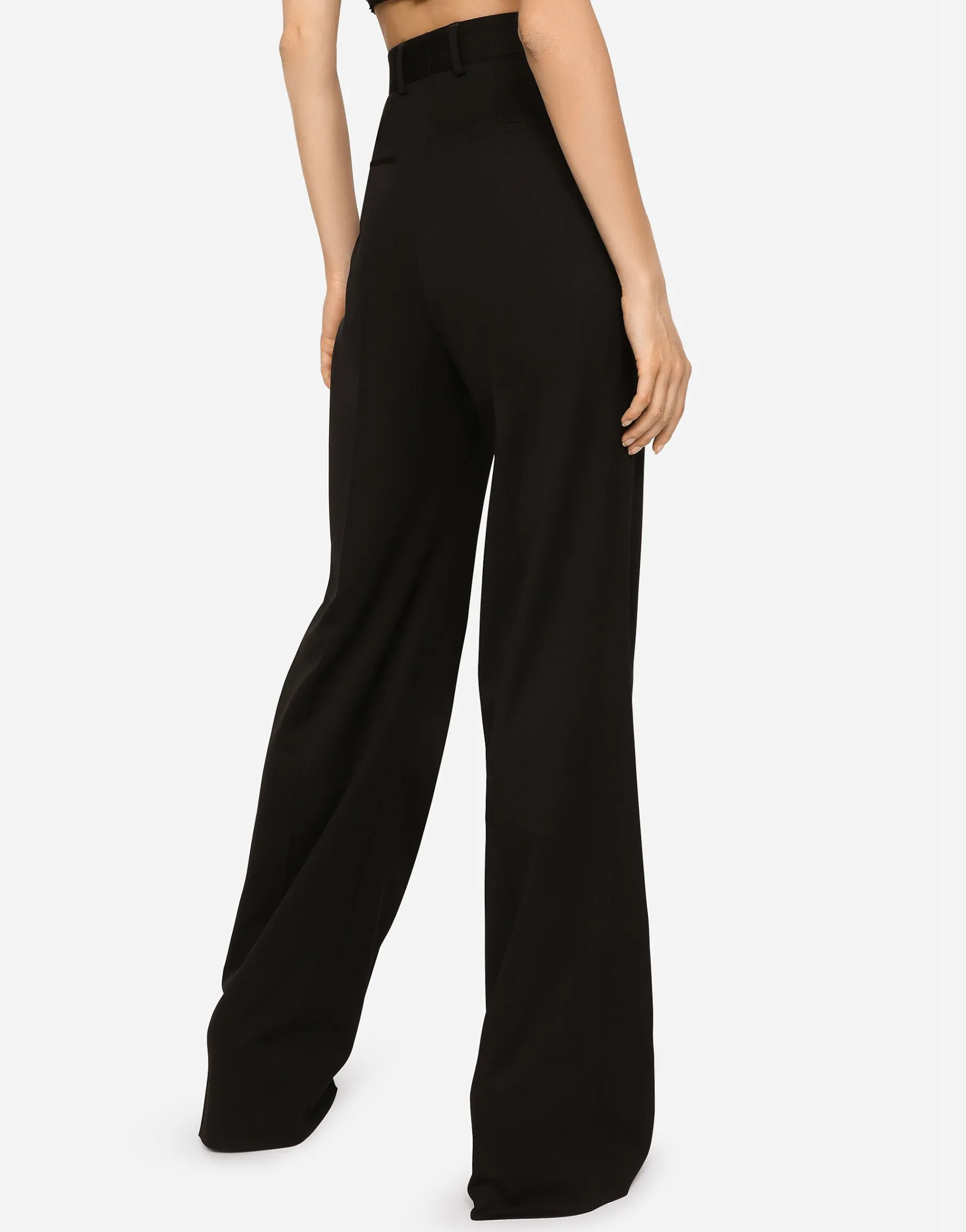 Gabardine palazzo pants
