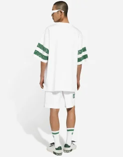Gabardine shorts with side pockets