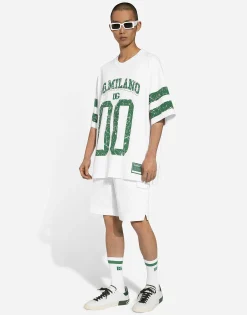 Gabardine shorts with side pockets