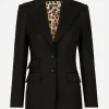 Gabardine Turlington jacket with top-stitching