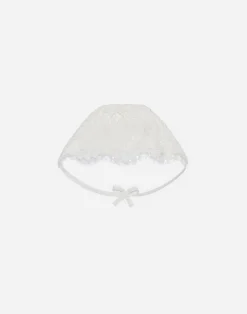 Galloon lace bonnet