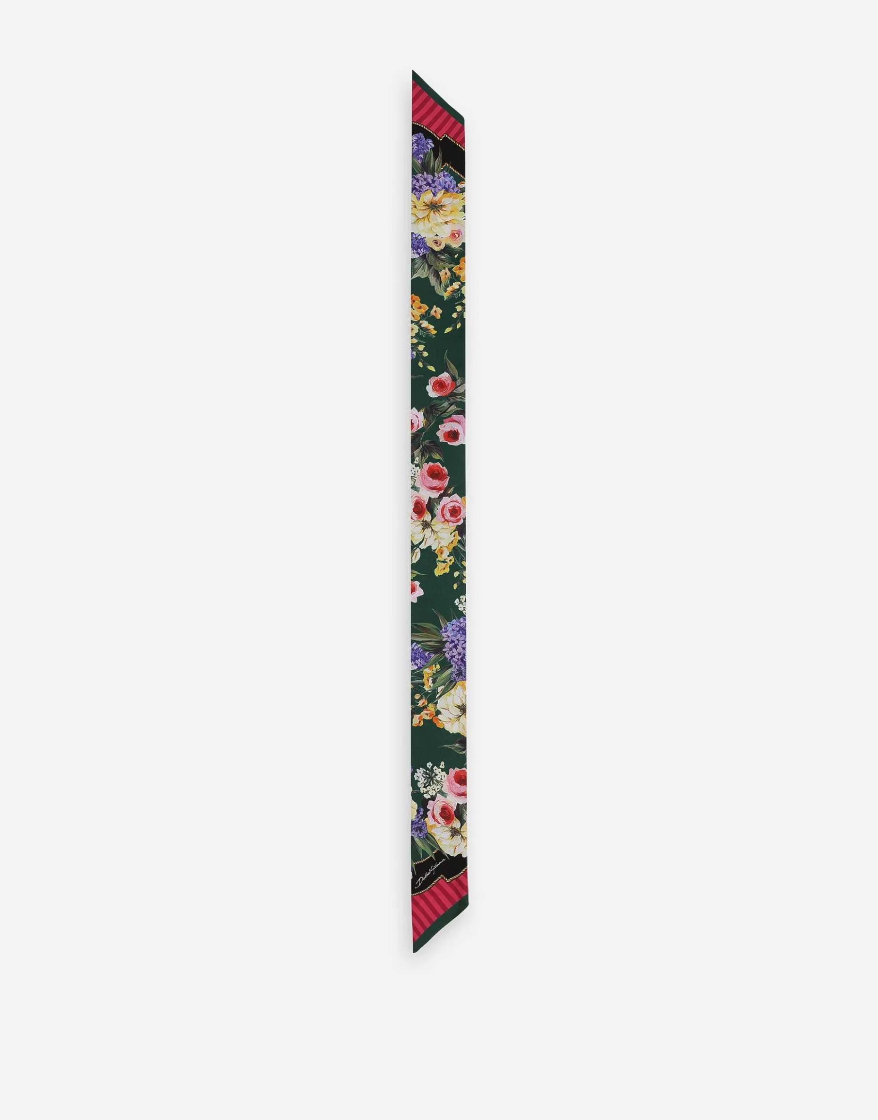 Garden-print twill headscarf (6 x 100)