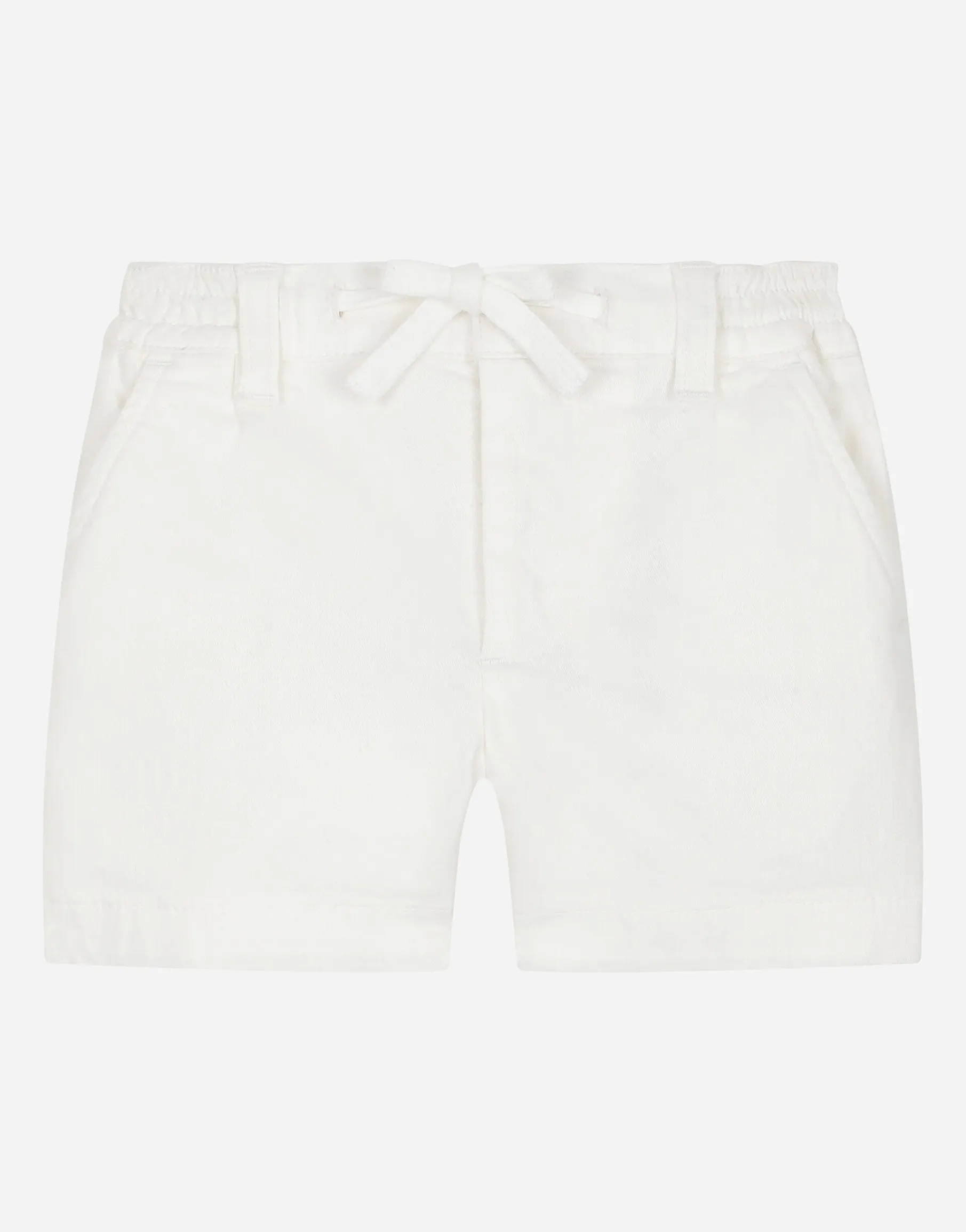 Garment-dyed gabardine shorts