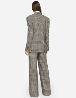 Glen plaid jacket with vents