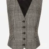 Glen plaid vest
