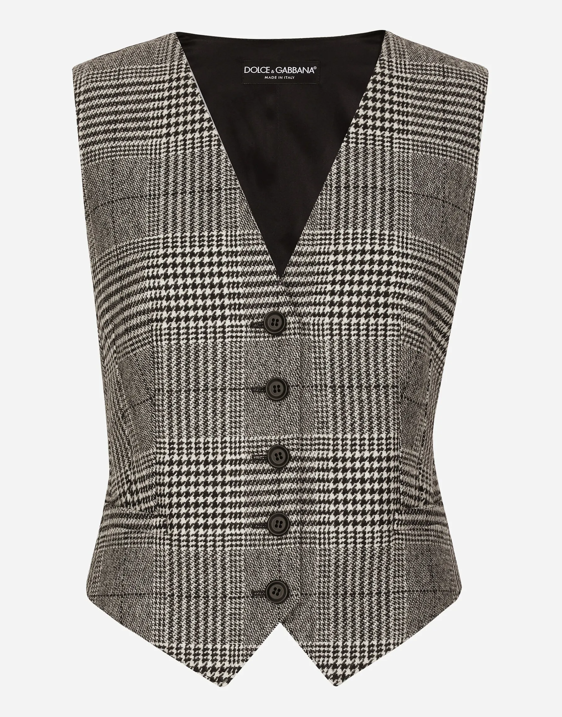Glen plaid vest
