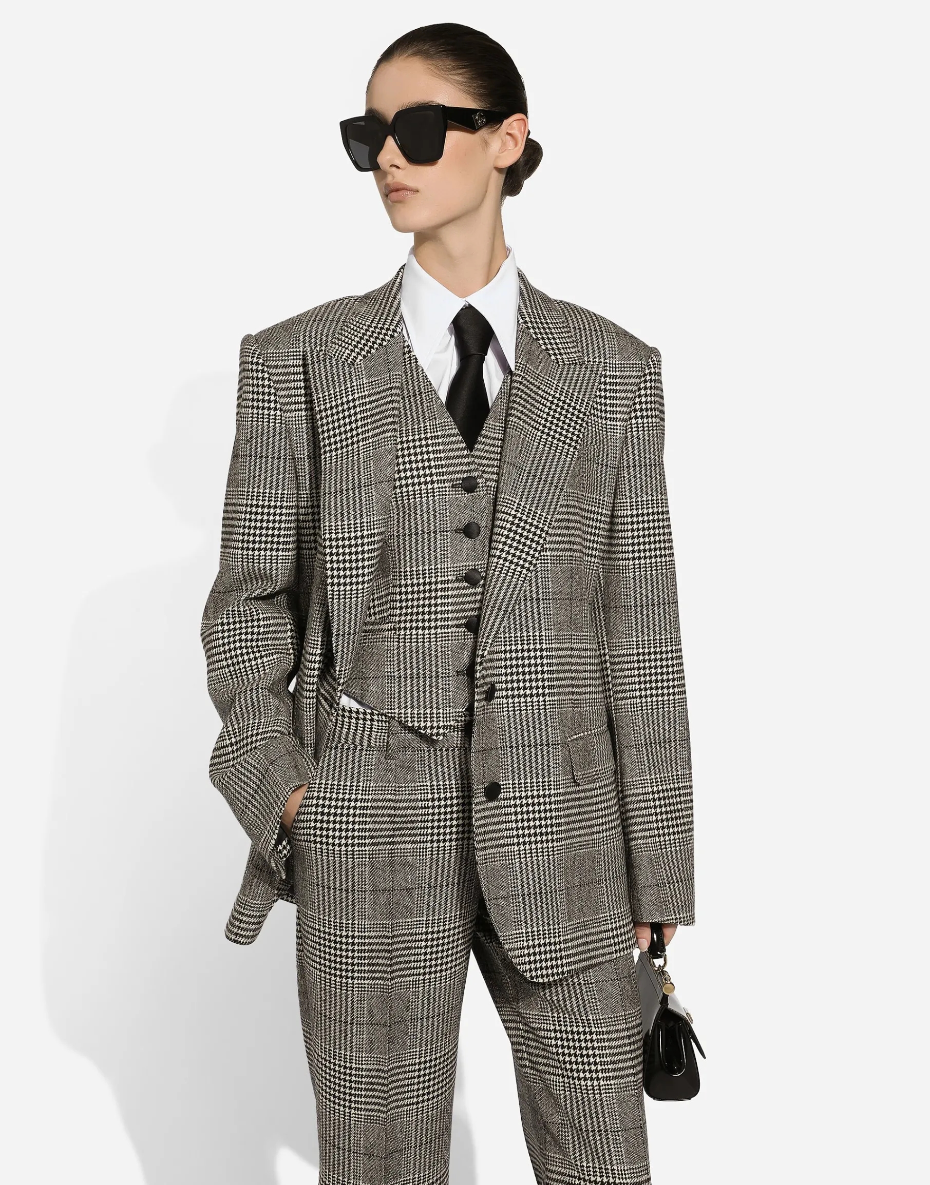 Glen plaid vest