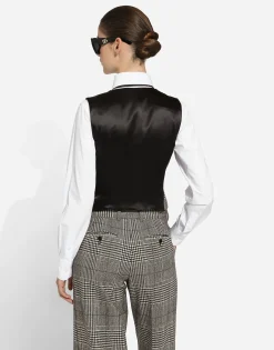 Glen plaid vest
