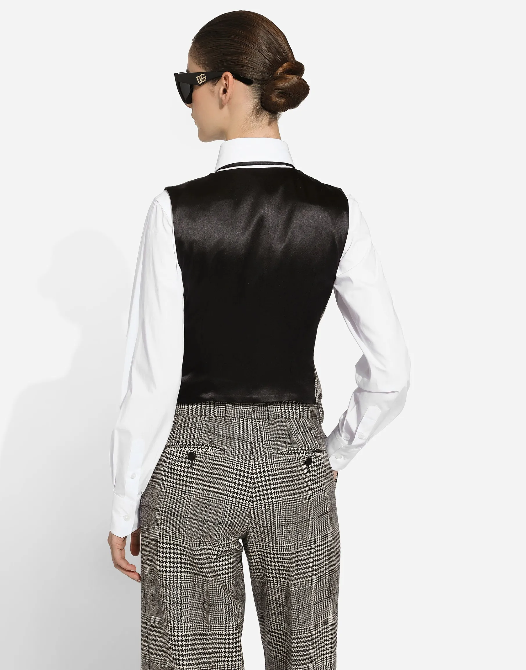 Glen plaid vest