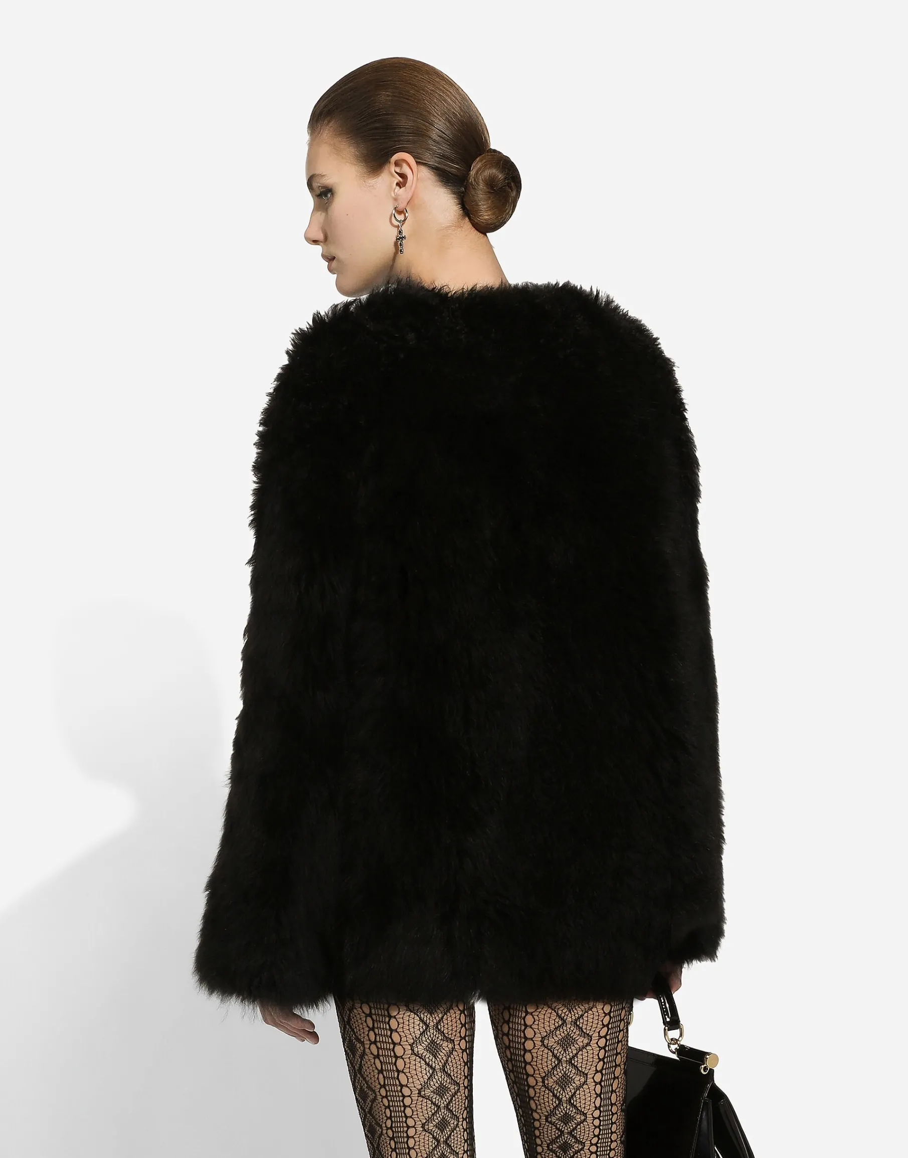 Goat hair cashmere jacket