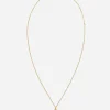 Good luck number 13 pendant on yellow gold chain