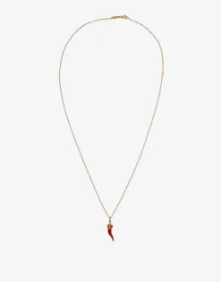 Good luck pendant in enamelled yellow gold