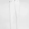 Gray wash skinny stretch jeans