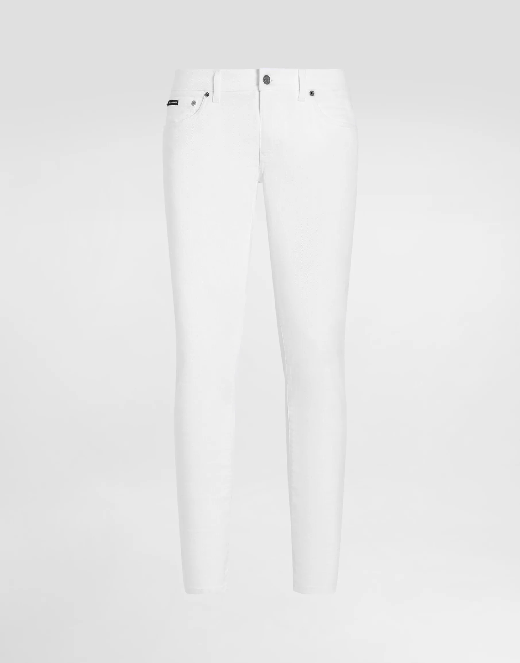 Gray wash skinny stretch jeans