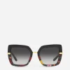 Half print sunglasses