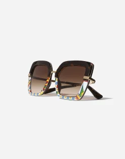 Half print sunglasses