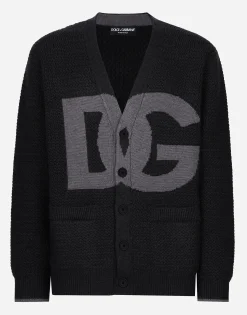 Hand-knit wool cardigan